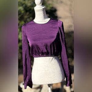 🦋 House of Harlow 1960 Rich Purple Top